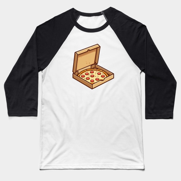 box full of pizza Baseball T-Shirt by fikriamrullah